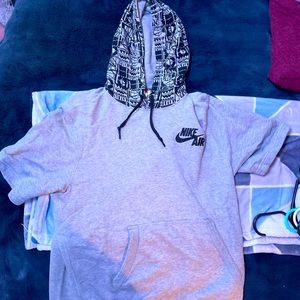 Nike short sleeve hoodie